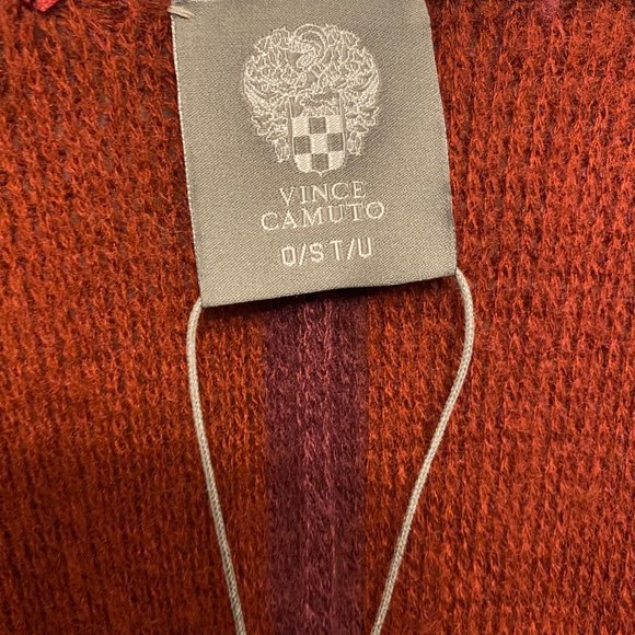 Vince Camuto Poncho With Fringe Detail NWT - Picture 4 of 4